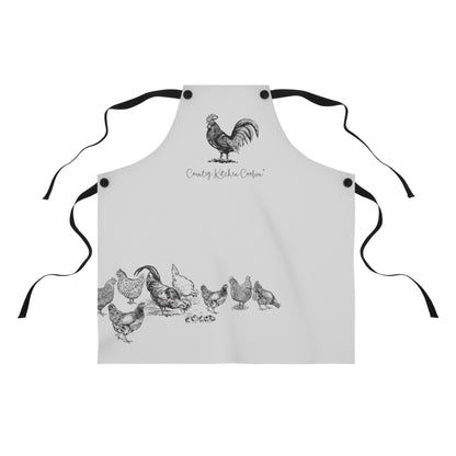 Country Kitchen Cookin' Apron - Chickens