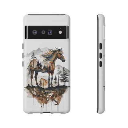 Rustic Mountain Horse Google Pixel Tough Cases