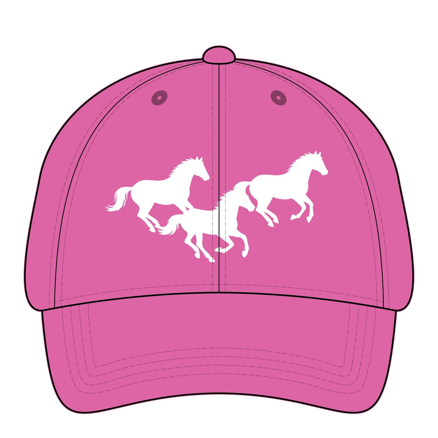Embroidered Pony Tail Cap with Fashion Undervisor