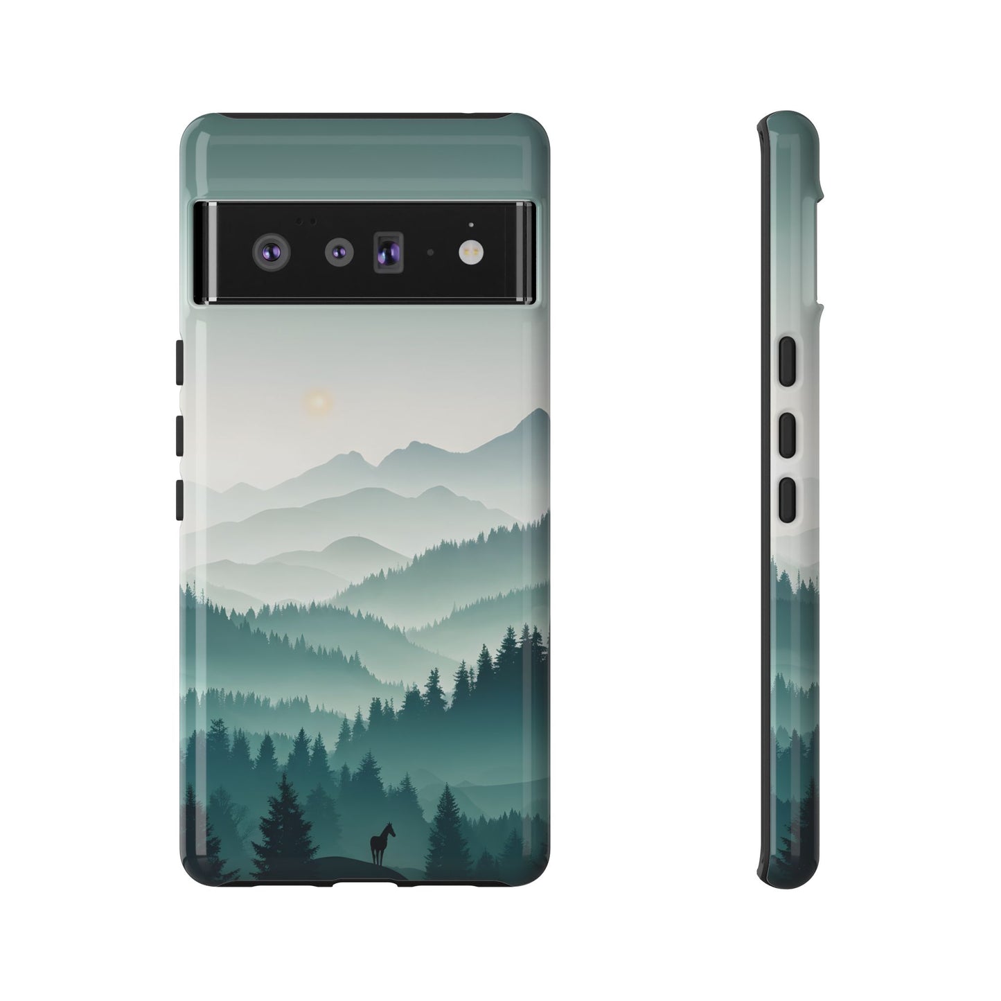 Blue Mountain Silhouette Google Pixel Tough Cases