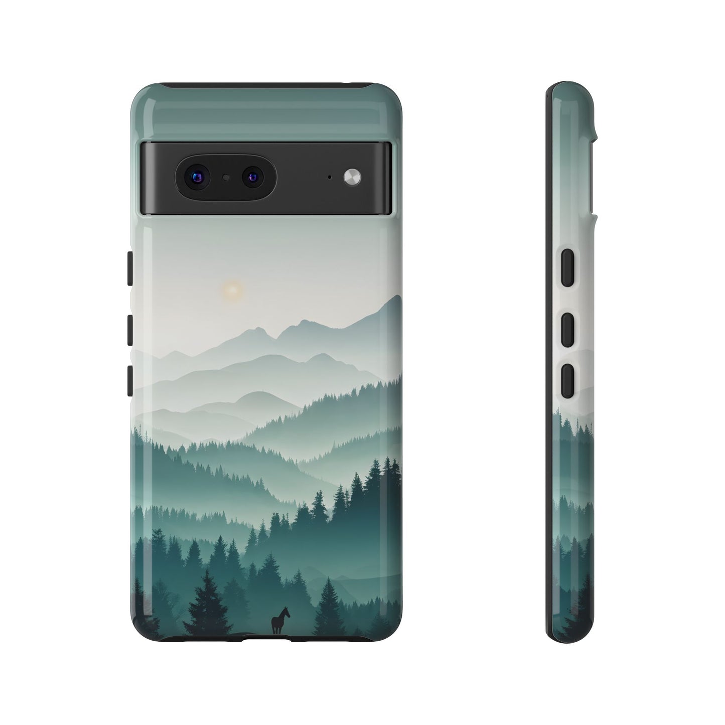 Blue Mountain Silhouette Google Pixel Tough Cases