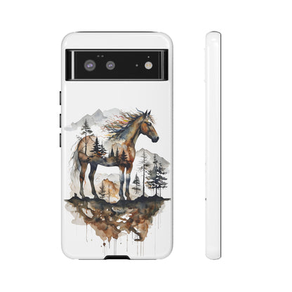 Rustic Mountain Horse Google Pixel Tough Cases