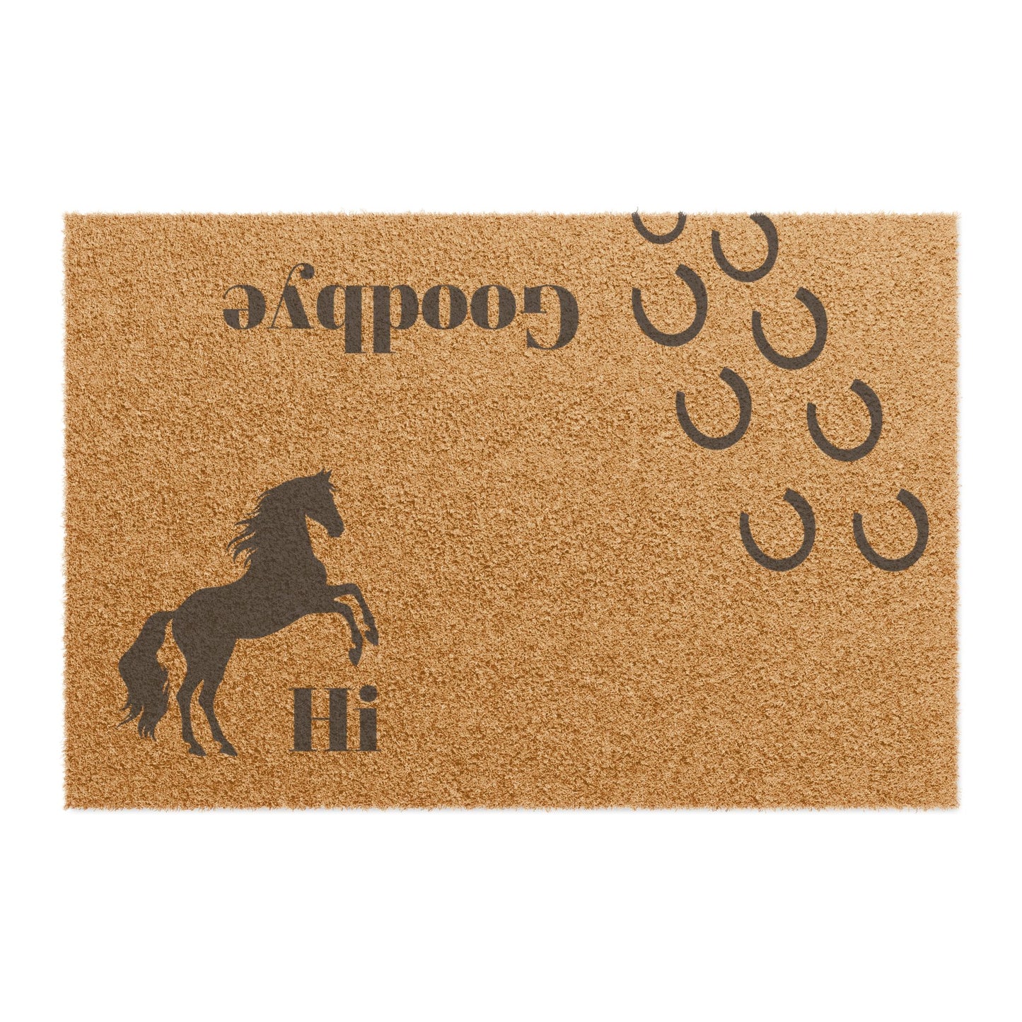 Hi, Goodbye Horse Doormat