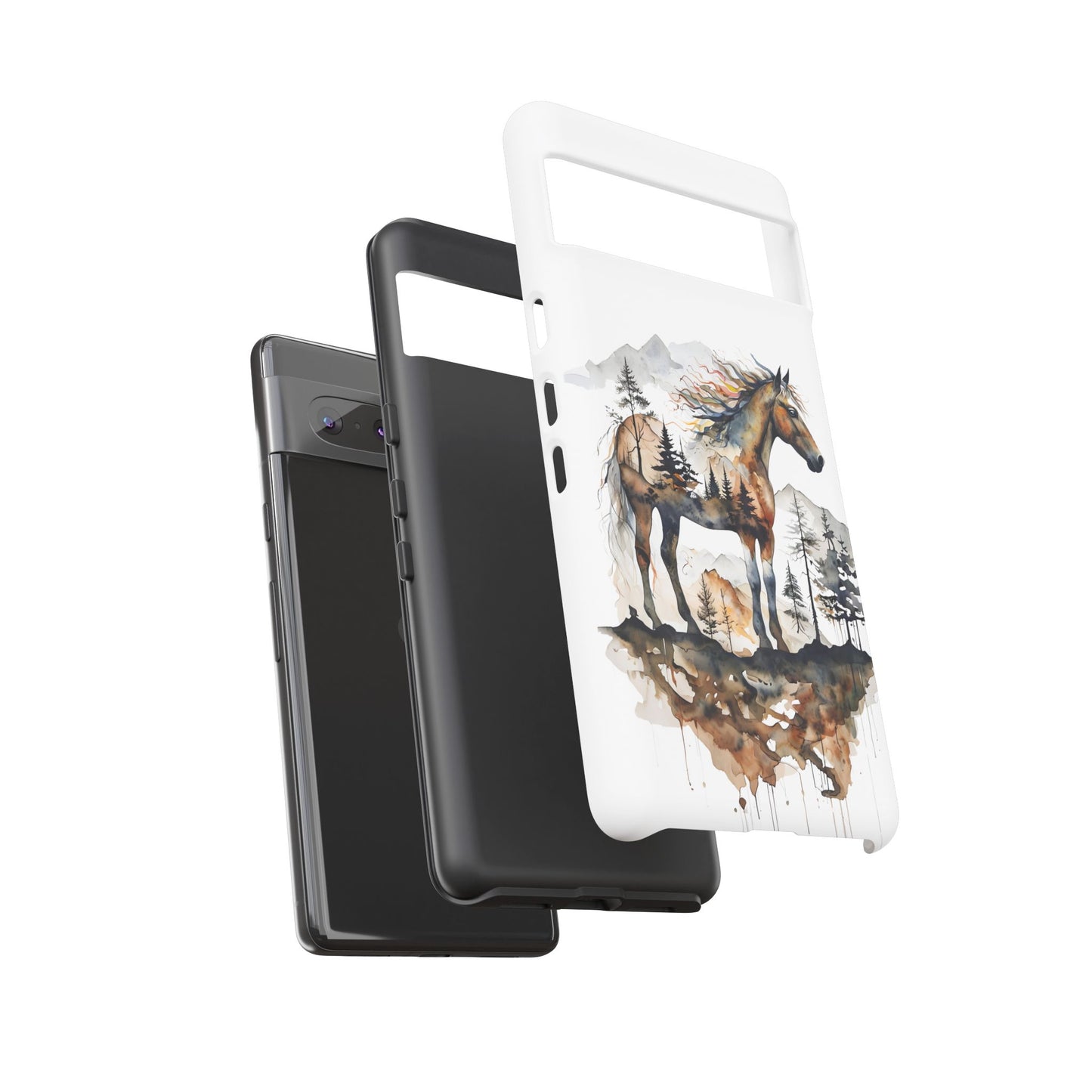 Rustic Mountain Horse Google Pixel Tough Cases