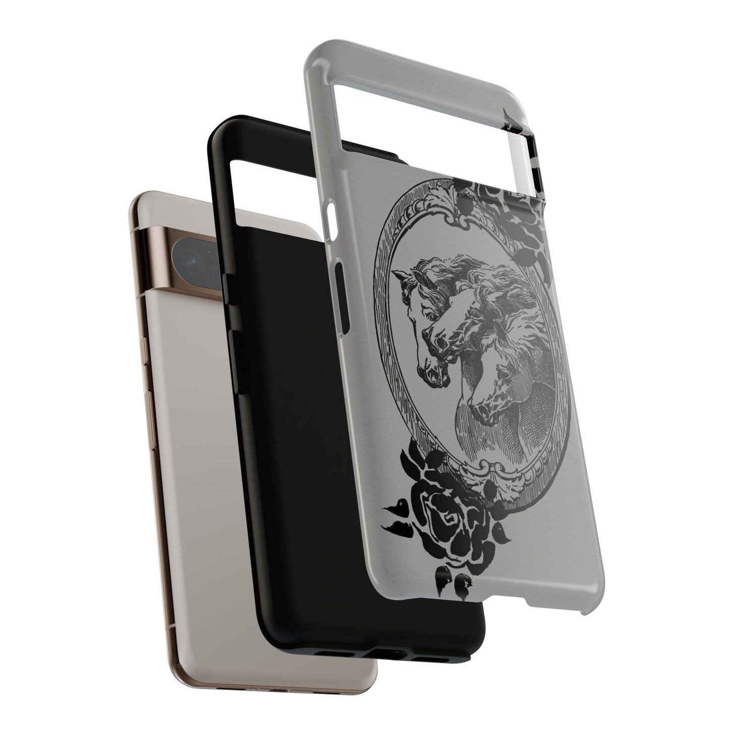 Cameo of Horses Google Pixel Tough Cases