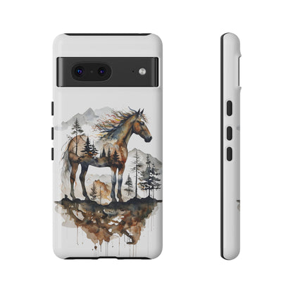 Rustic Mountain Horse Google Pixel Tough Cases