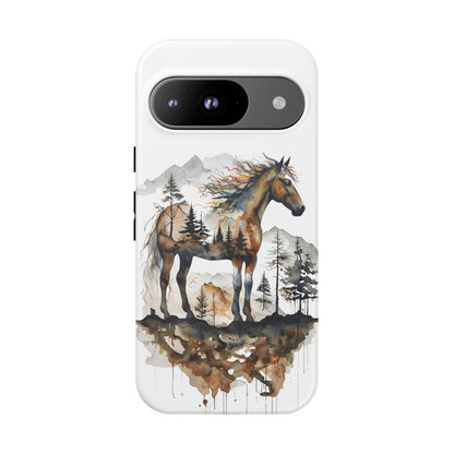 Rustic Mountain Horse Google Pixel Tough Cases