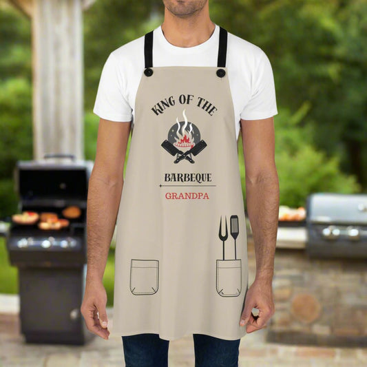 King of the Barbeque Apron Personalized