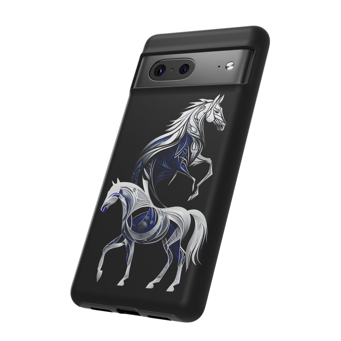 Geometric Blues Ponies Google Pixel Tough Cases