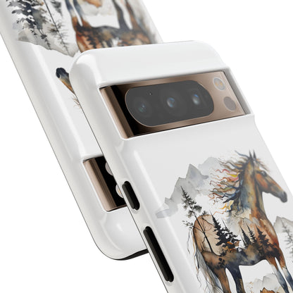 Rustic Mountain Horse Google Pixel Tough Cases
