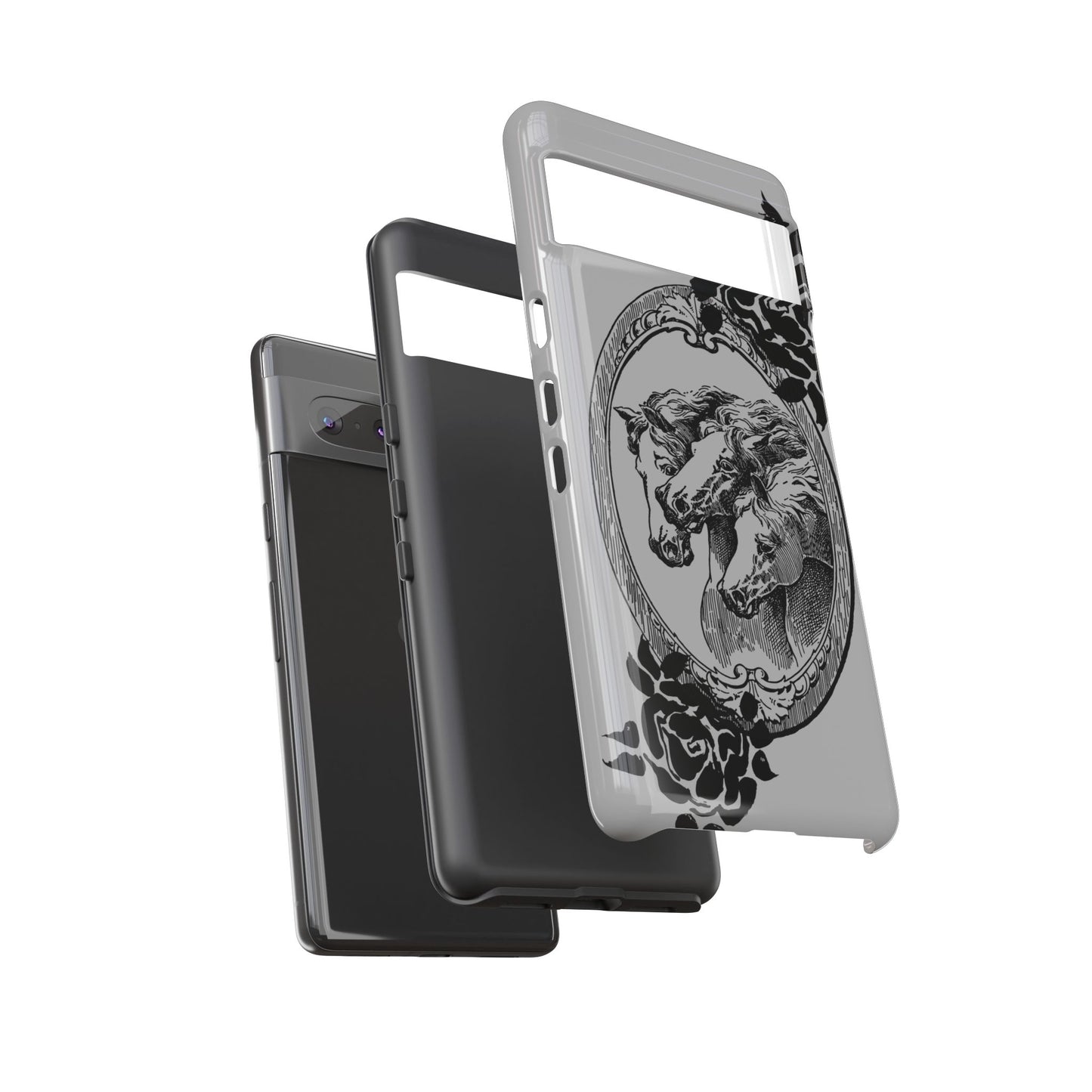 Cameo of Horses Google Pixel Tough Cases