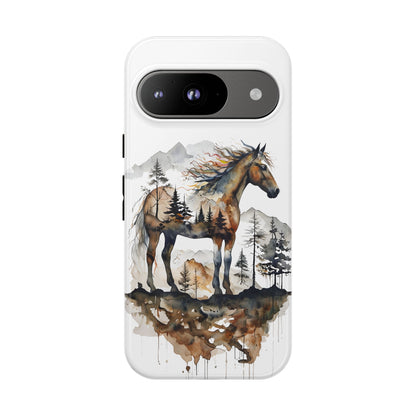 Rustic Mountain Horse Google Pixel Tough Cases
