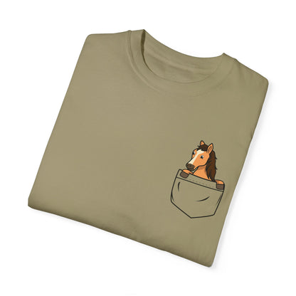 Pocket Horse Unisex Garment-Dyed T-shirt