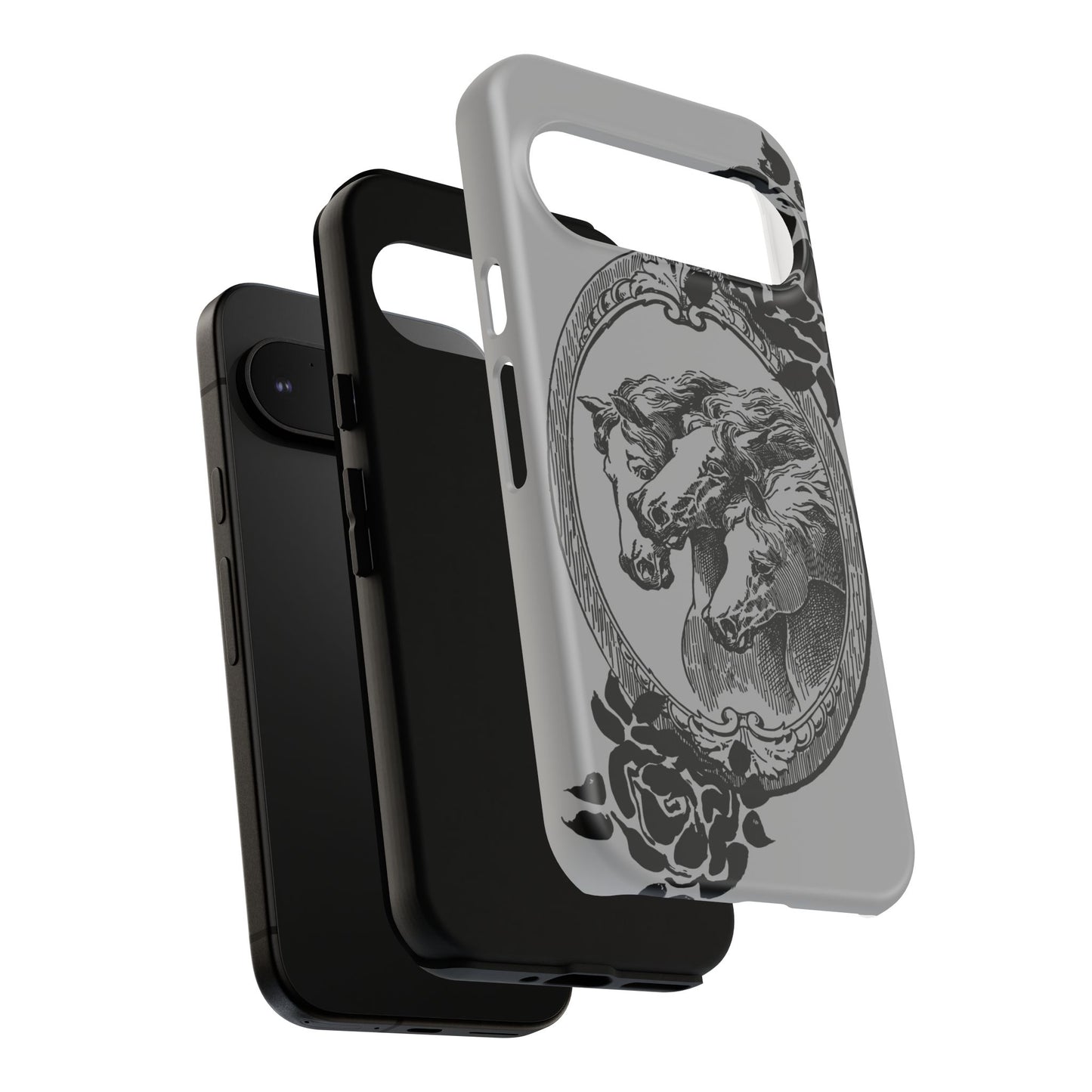Cameo of Horses Google Pixel Tough Cases