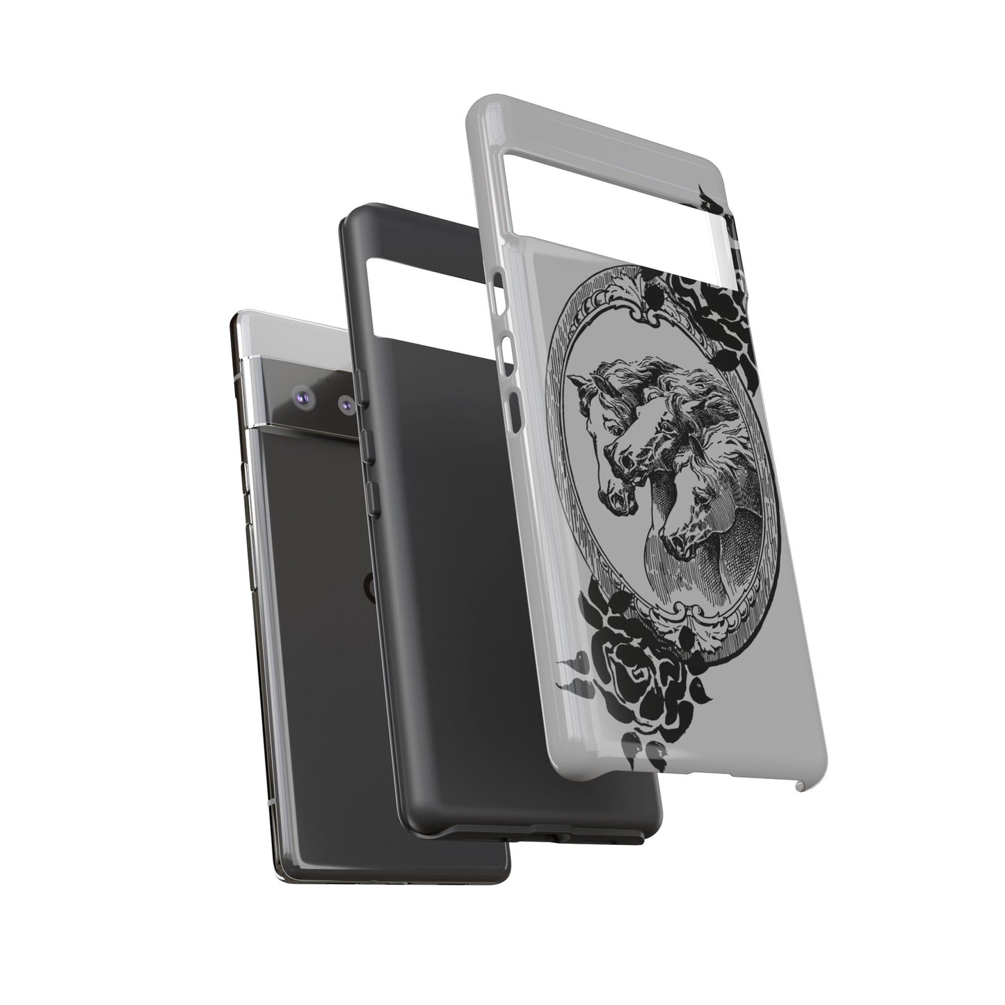 Cameo of Horses Google Pixel Tough Cases