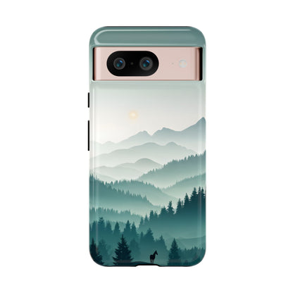 Blue Mountain Silhouette Google Pixel Tough Cases