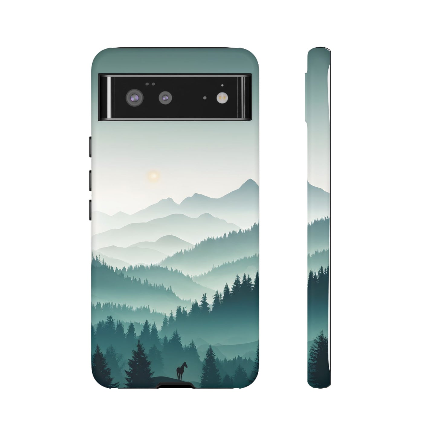 Blue Mountain Silhouette Google Pixel Tough Cases