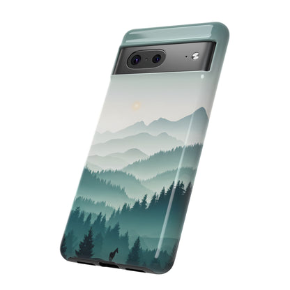 Blue Mountain Silhouette Google Pixel Tough Cases