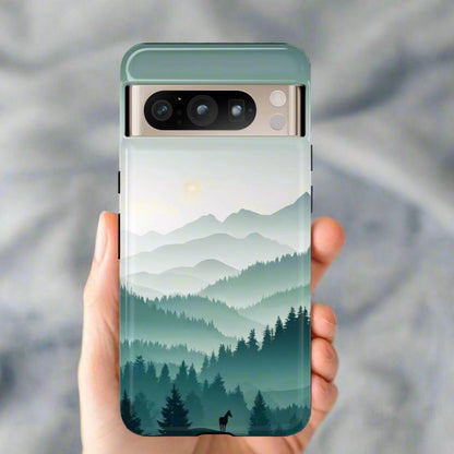 Blue Mountain Silhouette Google Pixel Tough Cases