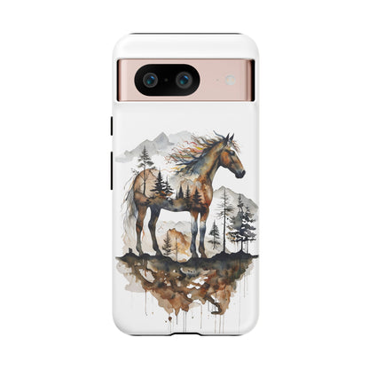Rustic Mountain Horse Google Pixel Tough Cases