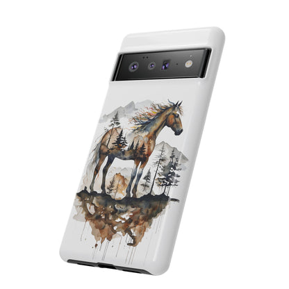 Rustic Mountain Horse Google Pixel Tough Cases