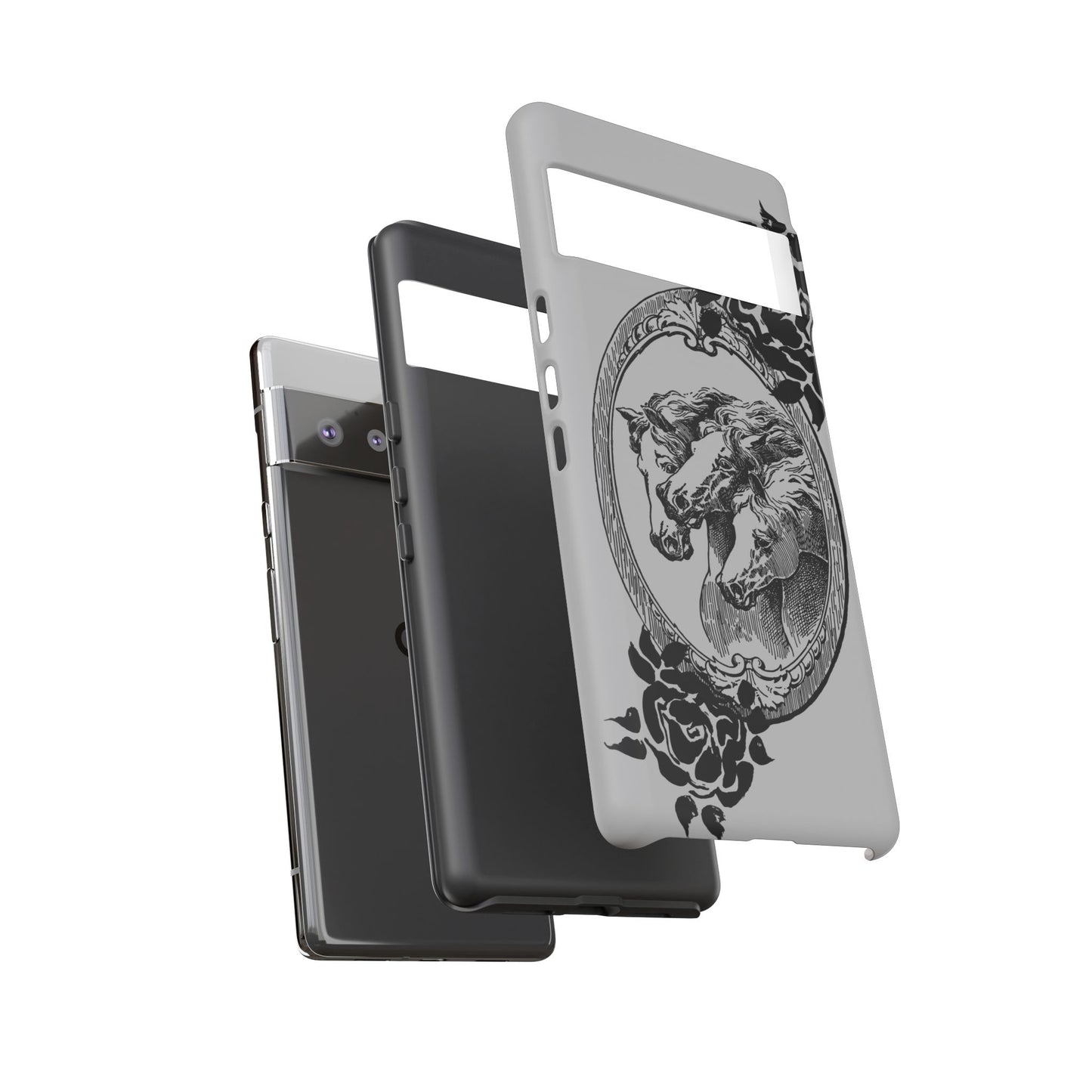 Cameo of Horses Google Pixel Tough Cases