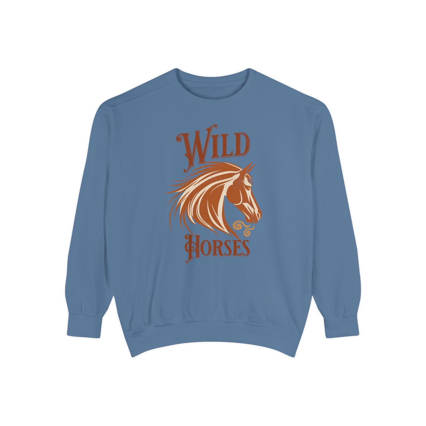 Wild Horses Unisex Garment-Dyed Sweatshirt