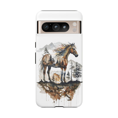 Rustic Mountain Horse Google Pixel Tough Cases