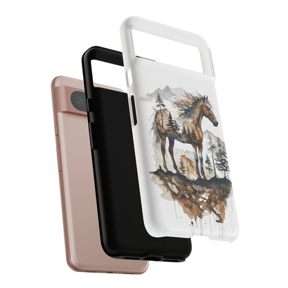 Rustic Mountain Horse Google Pixel Tough Cases