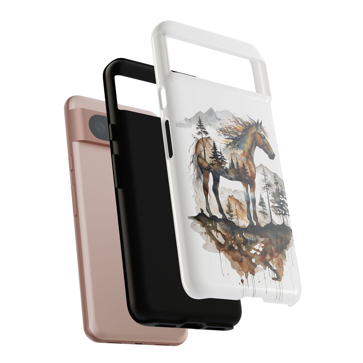 Rustic Mountain Horse Google Pixel Tough Cases