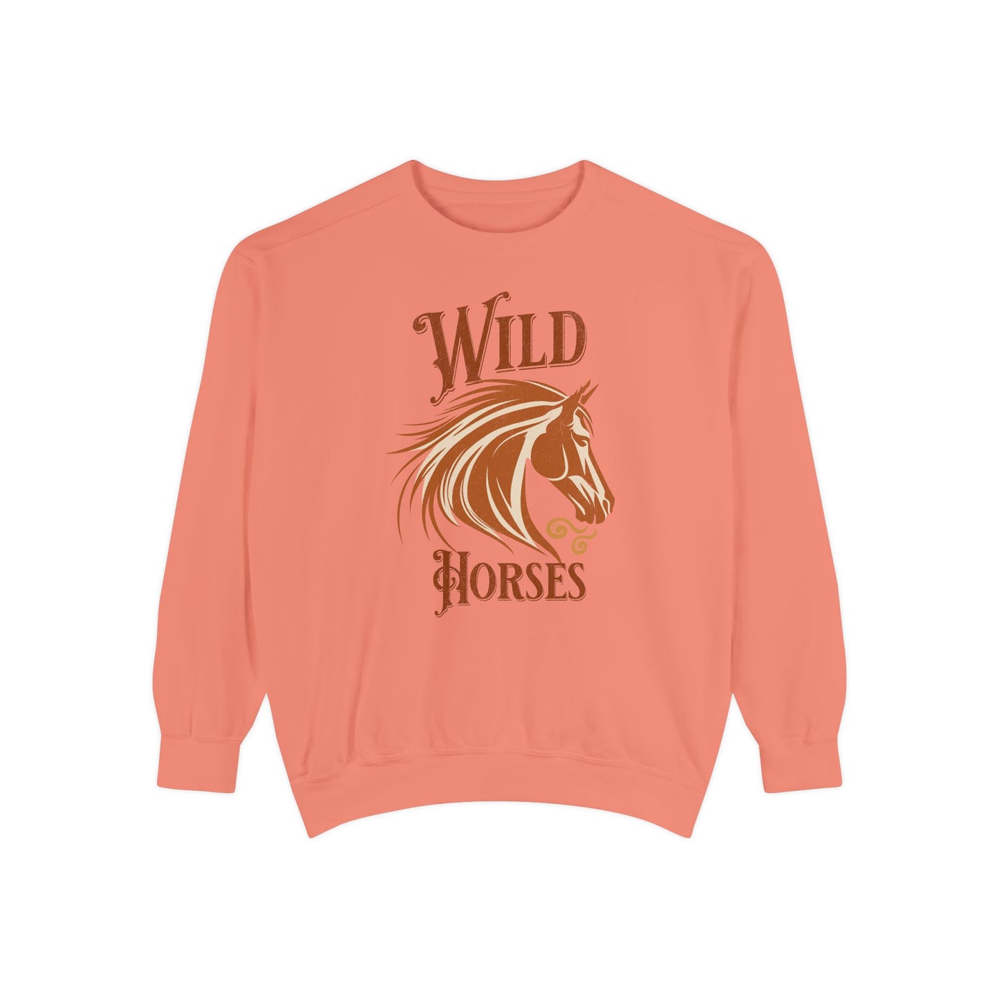 Wild Horses Unisex Garment-Dyed Sweatshirt