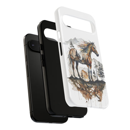 Rustic Mountain Horse Google Pixel Tough Cases