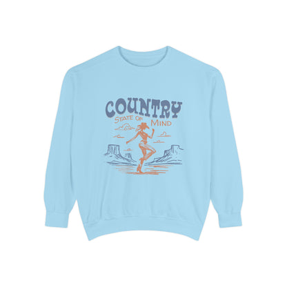 Country State of Mind Unisex Garment-Dyed Sweatshirt