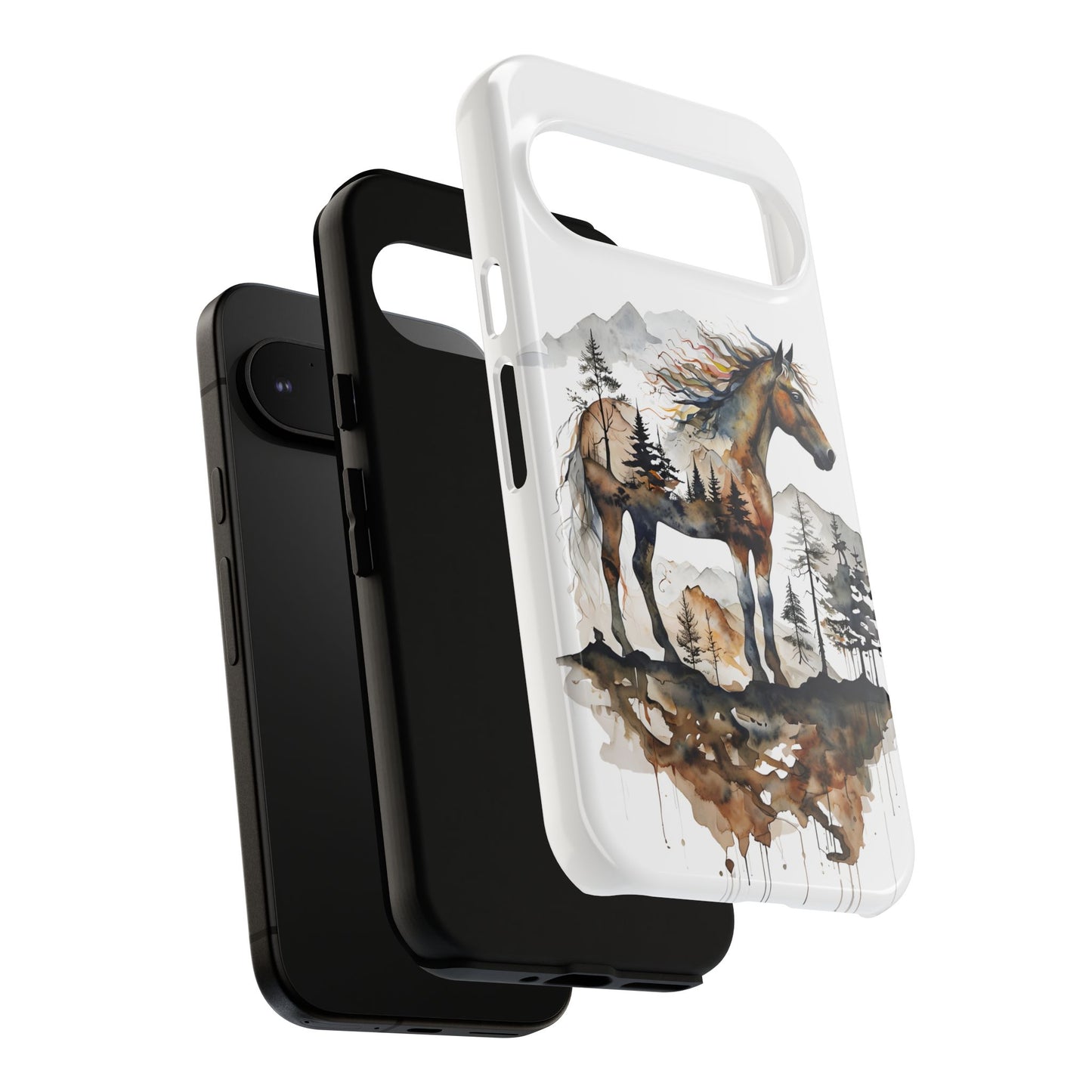 Rustic Mountain Horse Google Pixel Tough Cases