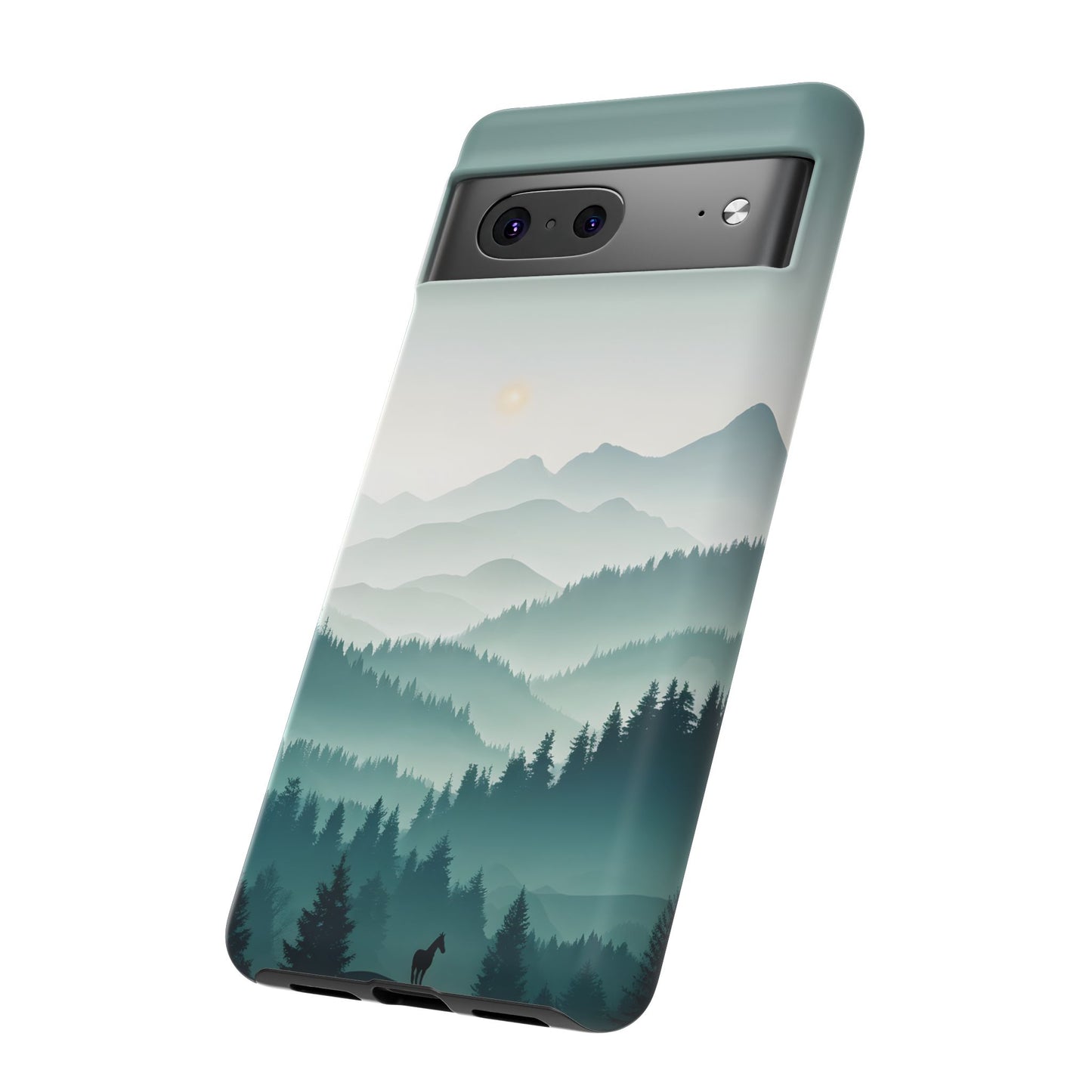 Blue Mountain Silhouette Google Pixel Tough Cases