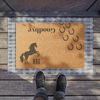 Hi, Goodbye Horse Doormat