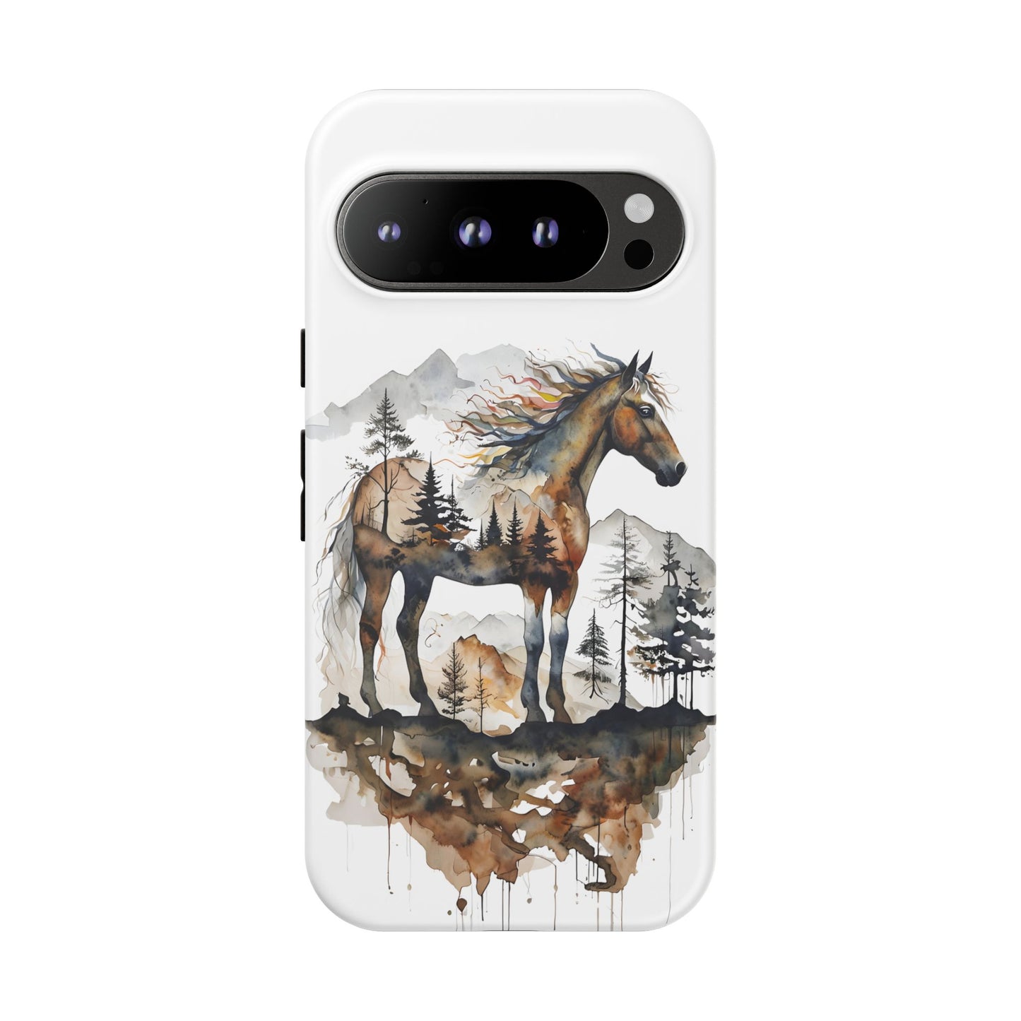 Rustic Mountain Horse Google Pixel Tough Cases