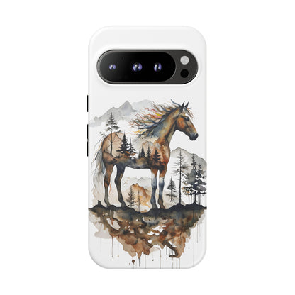 Rustic Mountain Horse Google Pixel Tough Cases