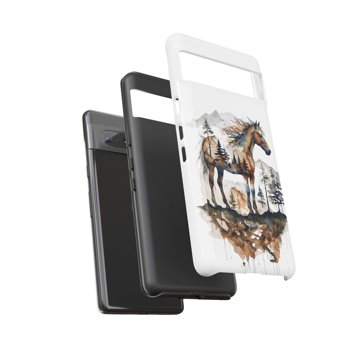 Rustic Mountain Horse Google Pixel Tough Cases