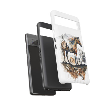 Rustic Mountain Horse Google Pixel Tough Cases