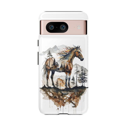 Rustic Mountain Horse Google Pixel Tough Cases