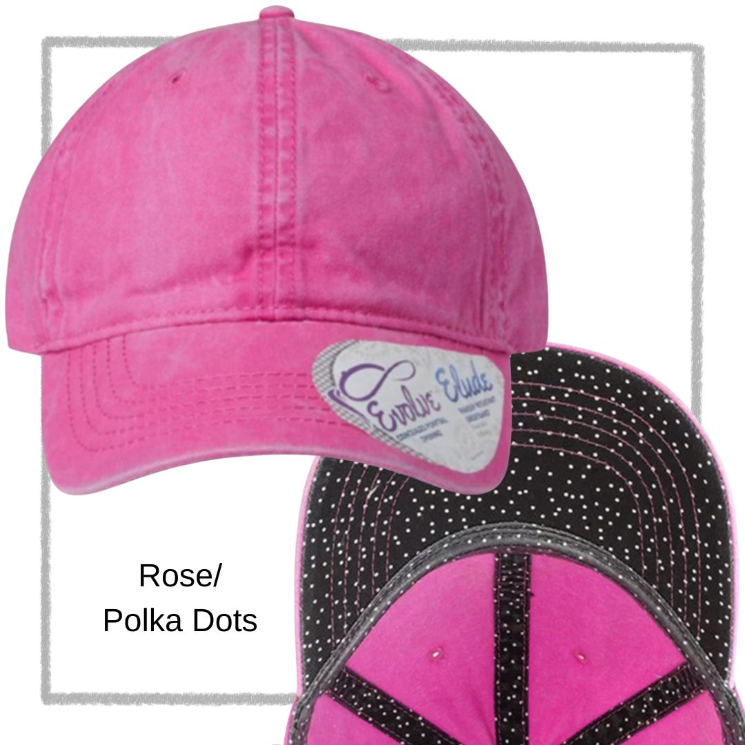 Embroidered Pony Tail Cap with Fashion Undervisor Dark