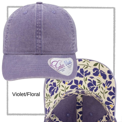 Embroidered Pony Tail Cap with Fashion Undervisor