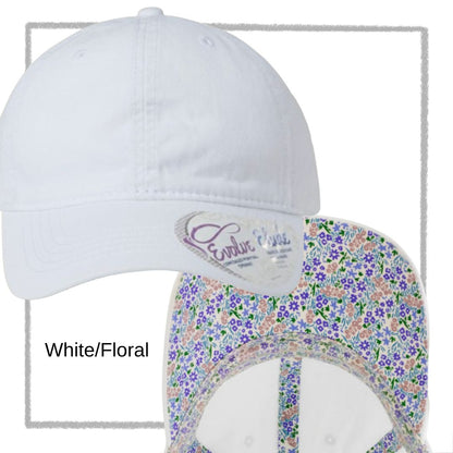 Embroidered Pony Tail Cap with Fashion Undervisor Dark