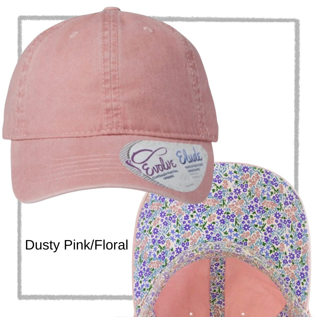 Embroidered Pony Tail Cap with Fashion Undervisor Dark