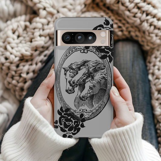 Cameo Of Horses Google Pixel Tough Cases