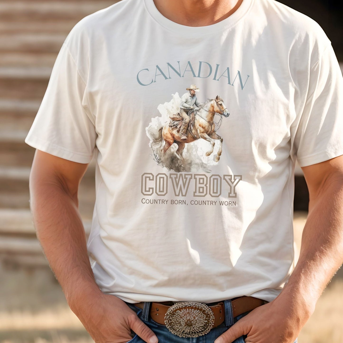 Canadian Cowboy Unisex t-shirt