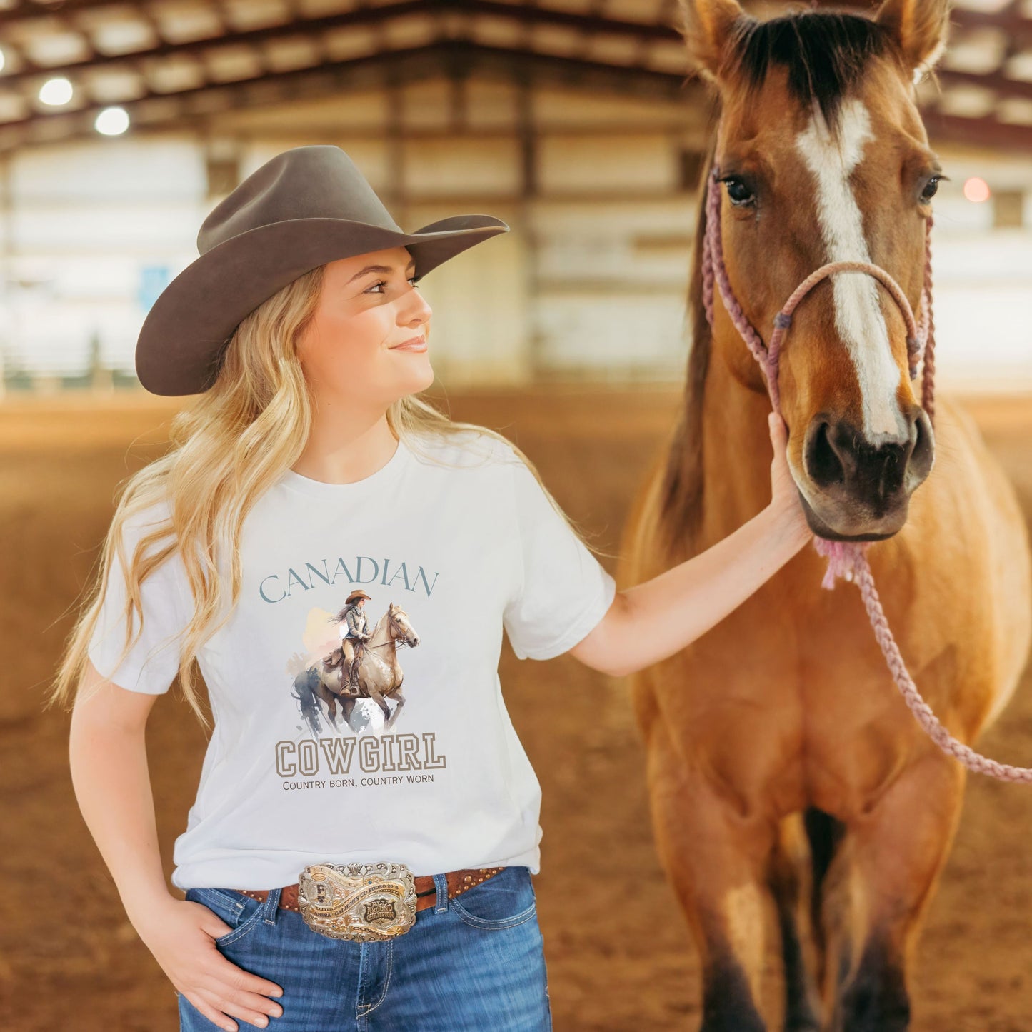 Canadian Cowgirl Unisex t-shirt