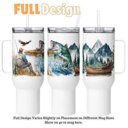 Nature's Still Waters Travel Mug With Handle