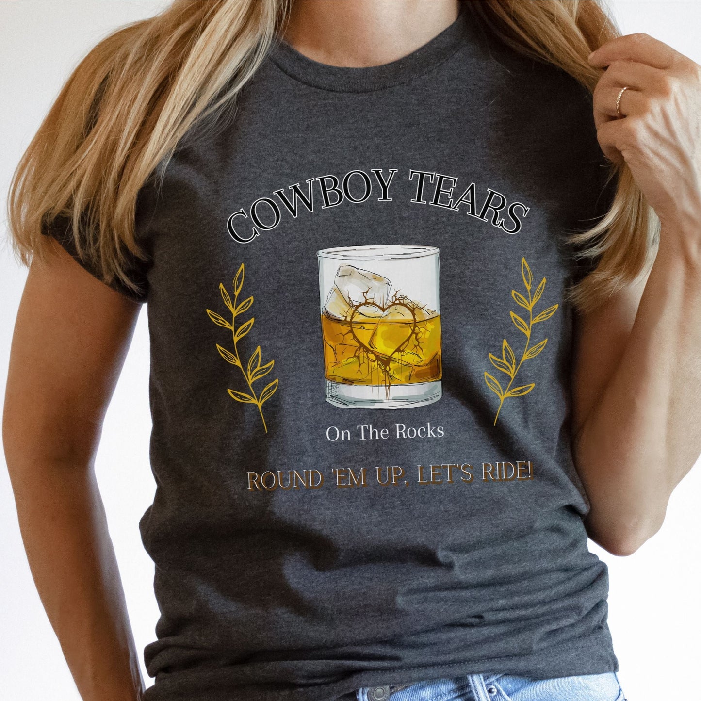 Cowboy Tears On The Rocks Unisex t-shirt